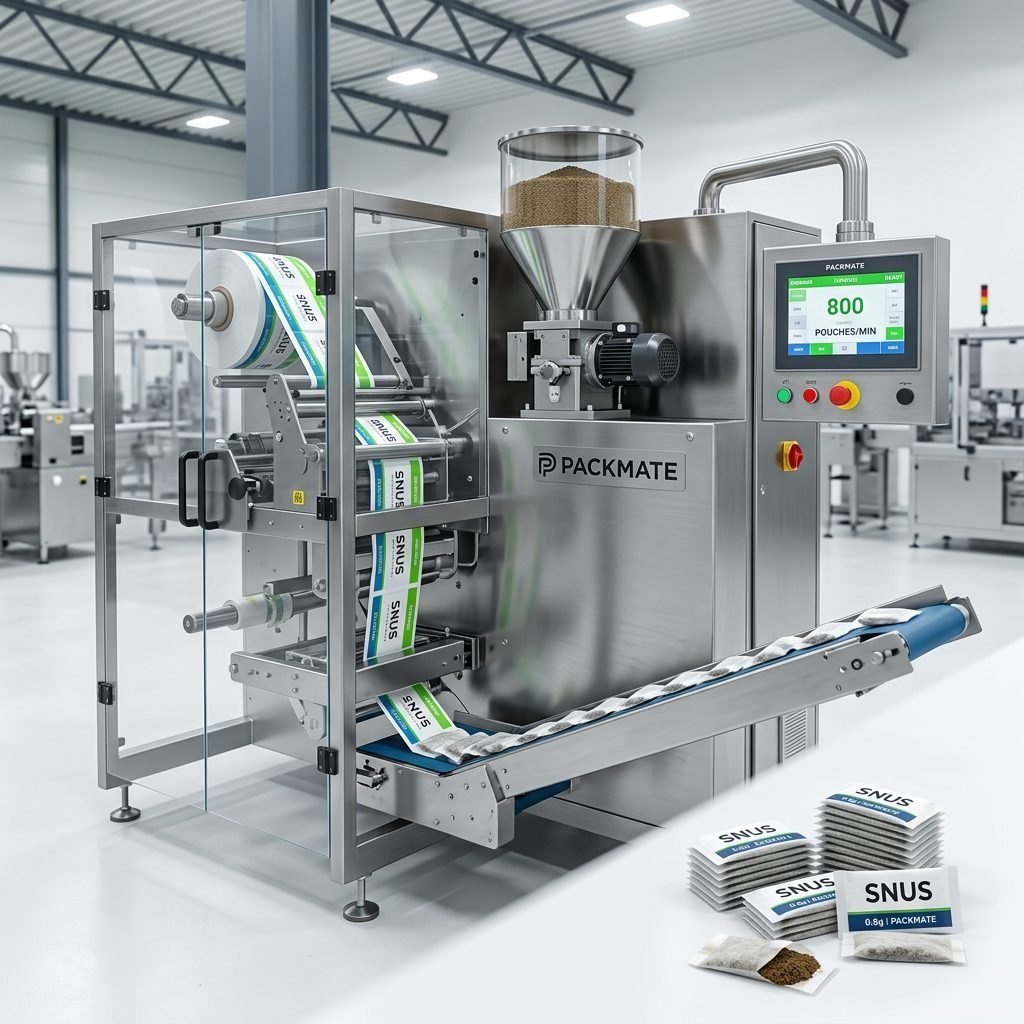 Rapid Automated Pouch Packer for High-Volume Snus Manufacturing